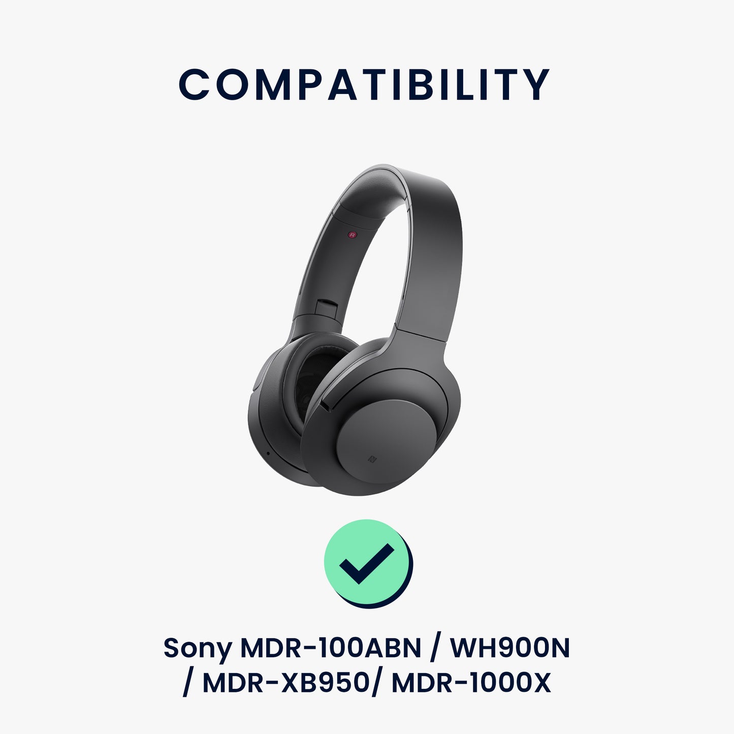 kwmobile Kopfband Abdeckung kompatibel mit Sony MDR-100ABN / WH900N / MDR-XB950/ MDR-1000X Case Stirnband Polster Kopfhörer Schutz