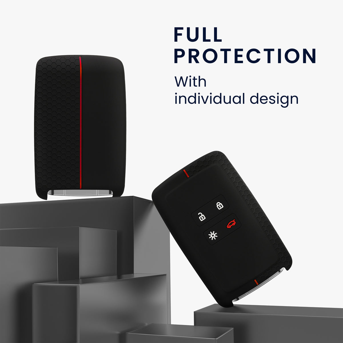 Renault 4-Tasten Smartkey (nur Keyless Go) Autoschlüssel Silikon Schlüsselhülle