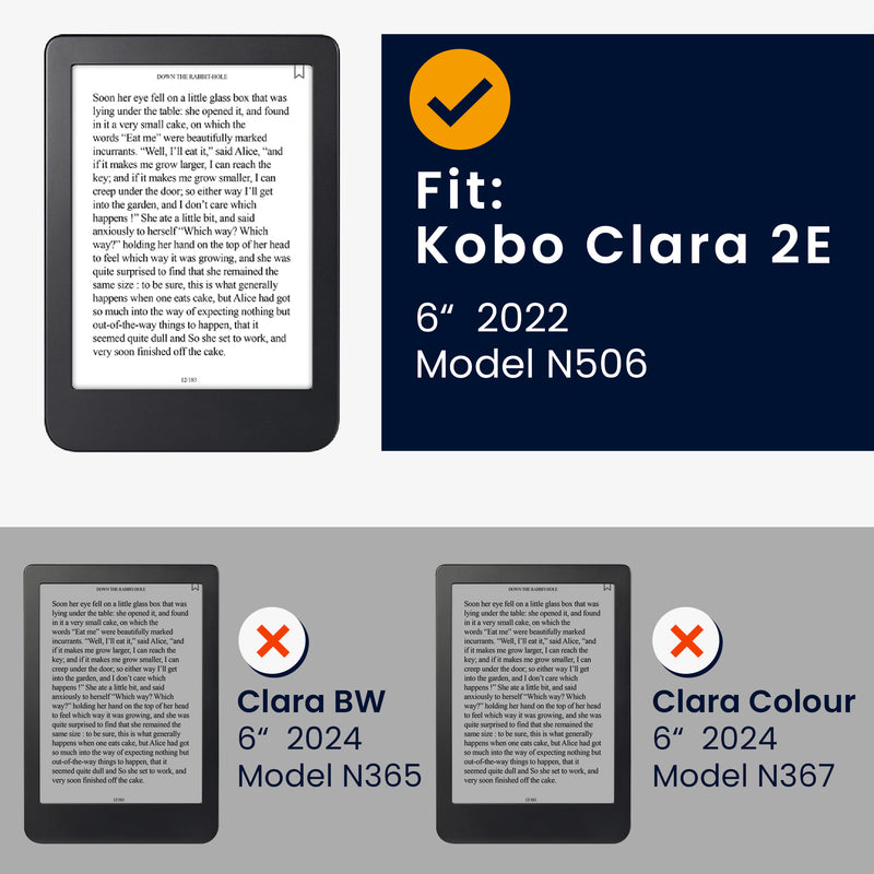 Kork Hülle kompatibel mit Kobo Clara 2E / Tolino Shine 4