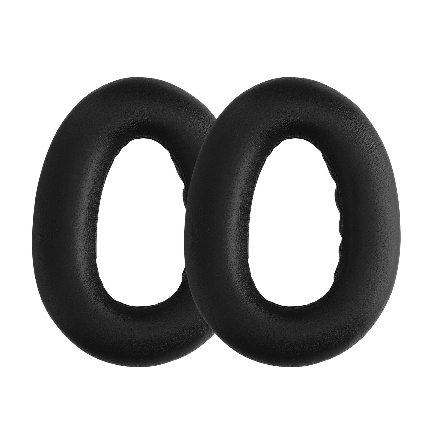 kwmobile 2x Ohr Polster kompatibel mit Sennheiser PXC550 - Kopfhörer Ohrpolster aus Schafsleder - Leder Polster für Over Ear Headphones Schwarz  
