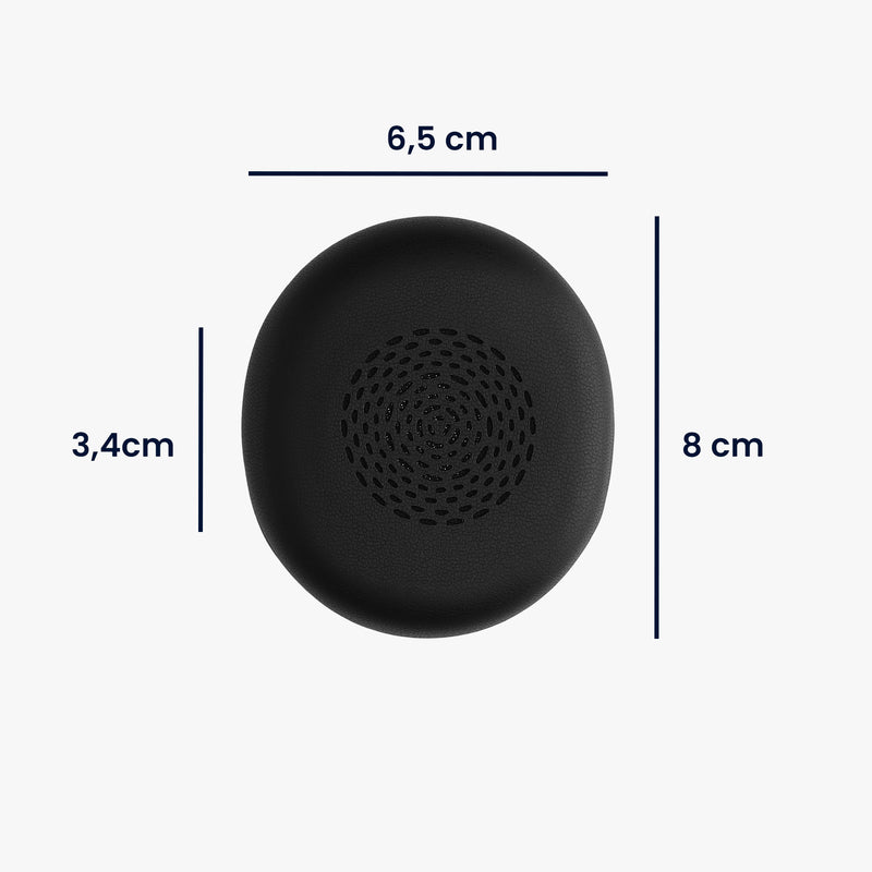 kwmobile Ohr Polster für Jabra Evolve 2 75 Ohrpolster - Ersatz Ohrpolster - Kopfhörer Ersatzteile - Kopfhörer Ersatzpolster für Over Ear Headphones