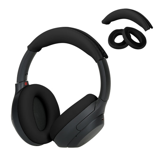 kwmobile Kopfband Abdeckung Ohrpolster Set kompatibel mit Sony WH-1000XM4 / WH-1000XM3 - Headband Case - Kopfhörer Ersatz Polster - Schutz