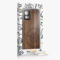 Motorola Edge 30 Neo stoßfestes Hardcase mit TPU Bumper Holz Kompass