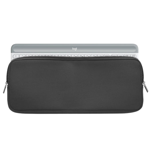 kwmobile Tastatur-Hülle kompatibel mit Logitech MK470 - Neopren Schutzhülle Case Tasche für Tastatur - Neoprentasche für Keyboard - Grau Grau  