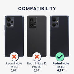 Xiaomi Redmi Note 12 (4G) stoßfestes Hardcase mit TPU Bumper