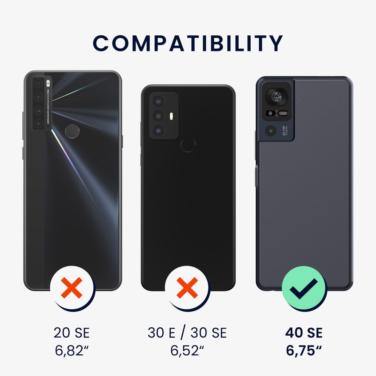 Hülle kompatibel mit TCL 40 SE