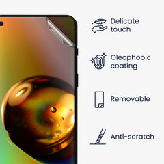 kwmobile 3x Displayschutzfolie kompatibel mit OnePlus Nord 2T 5G Folie Set - Kristallklar - Displayschutz