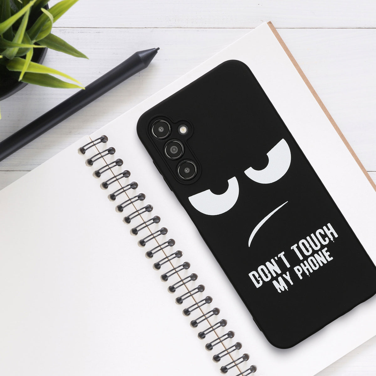 Samsung Galaxy A14 5G Silikon Handyhülle Don't Touch My Phone