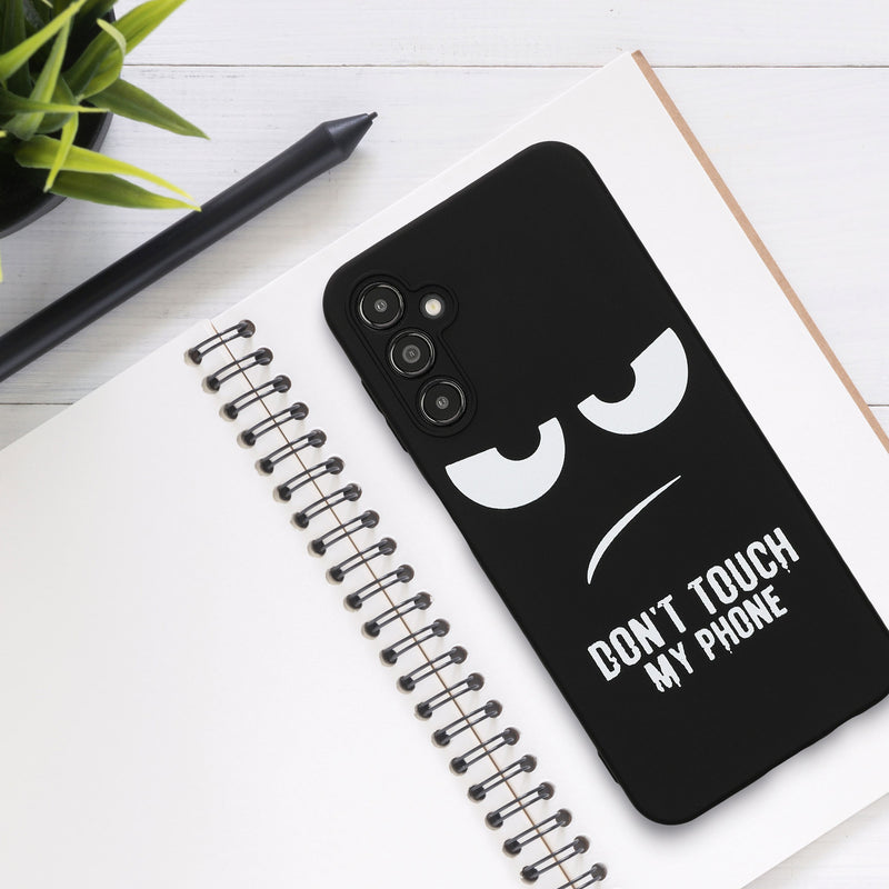 Samsung Galaxy A14 5G Silikon Handyhülle Don't Touch My Phone