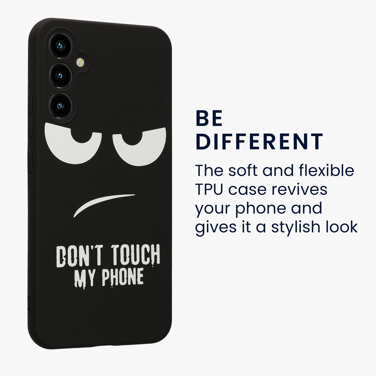 Samsung Galaxy A34 5G Silikon Handyhülle Don't Touch My Phone