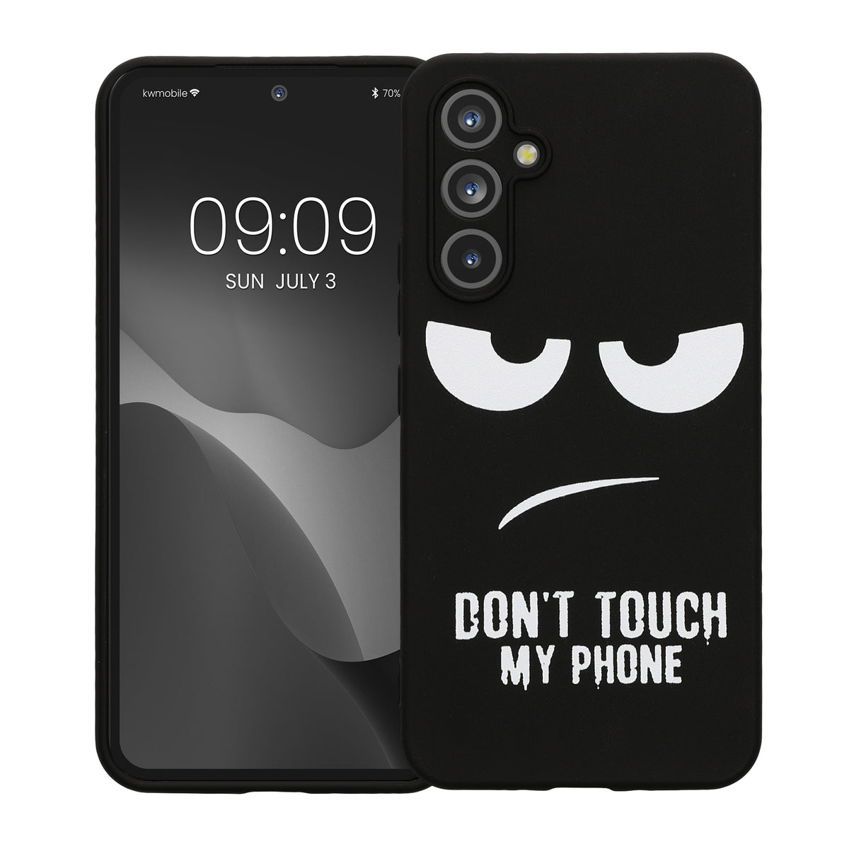 Samsung Galaxy A54 5G Silikon Handyhülle Don't Touch My Phone