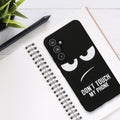 Samsung Galaxy A54 5G Silikon Handyhülle Don't Touch My Phone