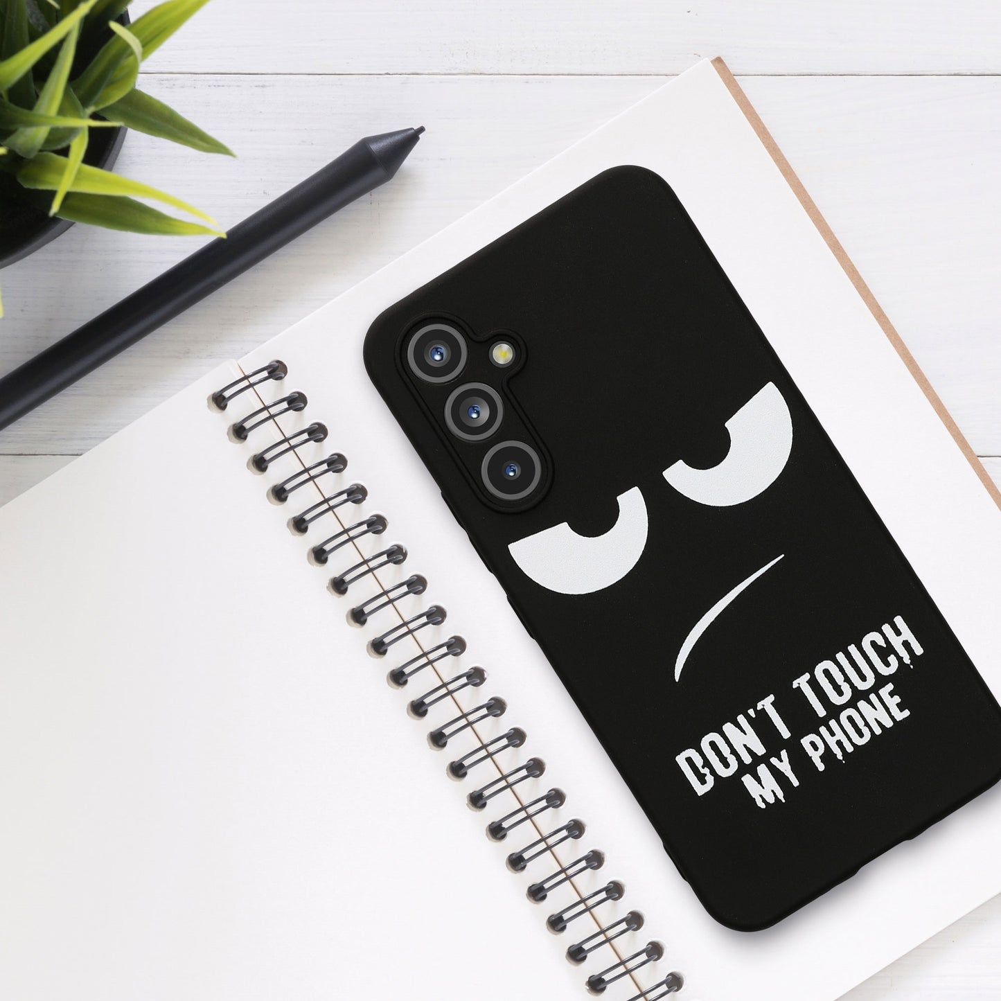 Samsung Galaxy A54 5G Silikon Handyhülle Don't Touch My Phone