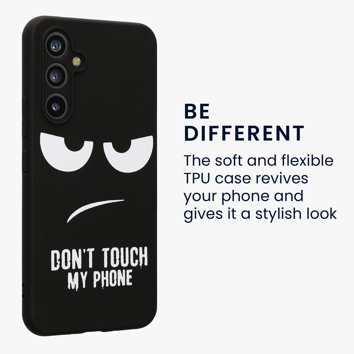 Samsung Galaxy A54 5G Silikon Handyhülle Don't Touch My Phone