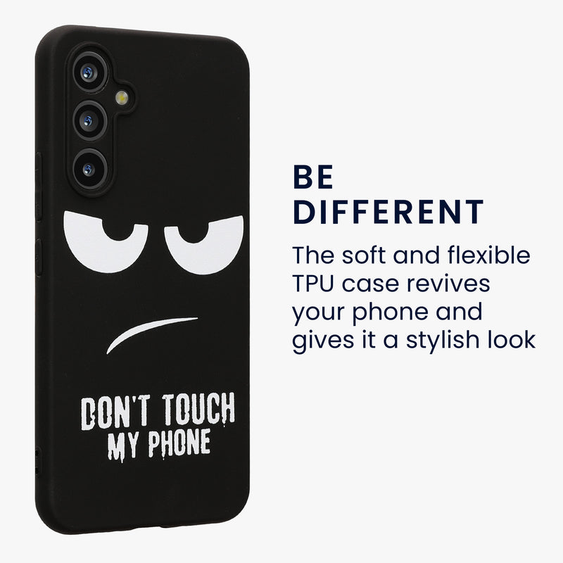 Samsung Galaxy A54 5G Silikon Handyhülle Don't Touch My Phone