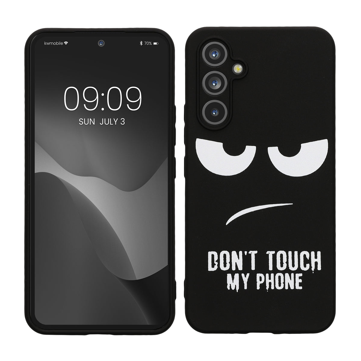 Samsung Galaxy A54 5G Silikon Handyhülle Don't Touch My Phone