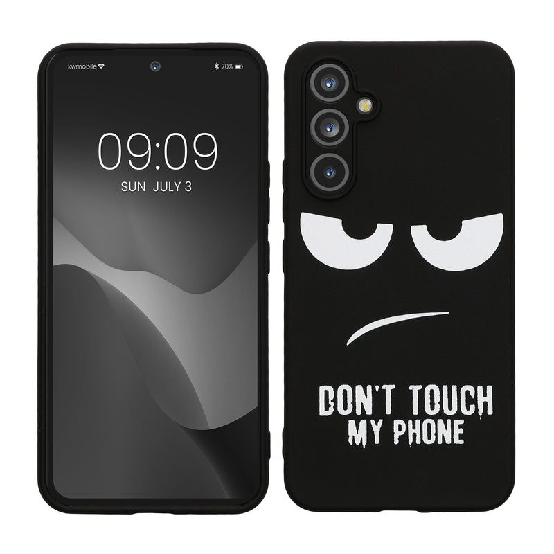 Samsung Galaxy A54 5G Silikon Handyhülle Don't Touch My Phone