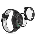 Garmin 18mm Forerunner 265S 2x Fitnesstracker Komplettschutz Hülle mit Glas Displayschutz