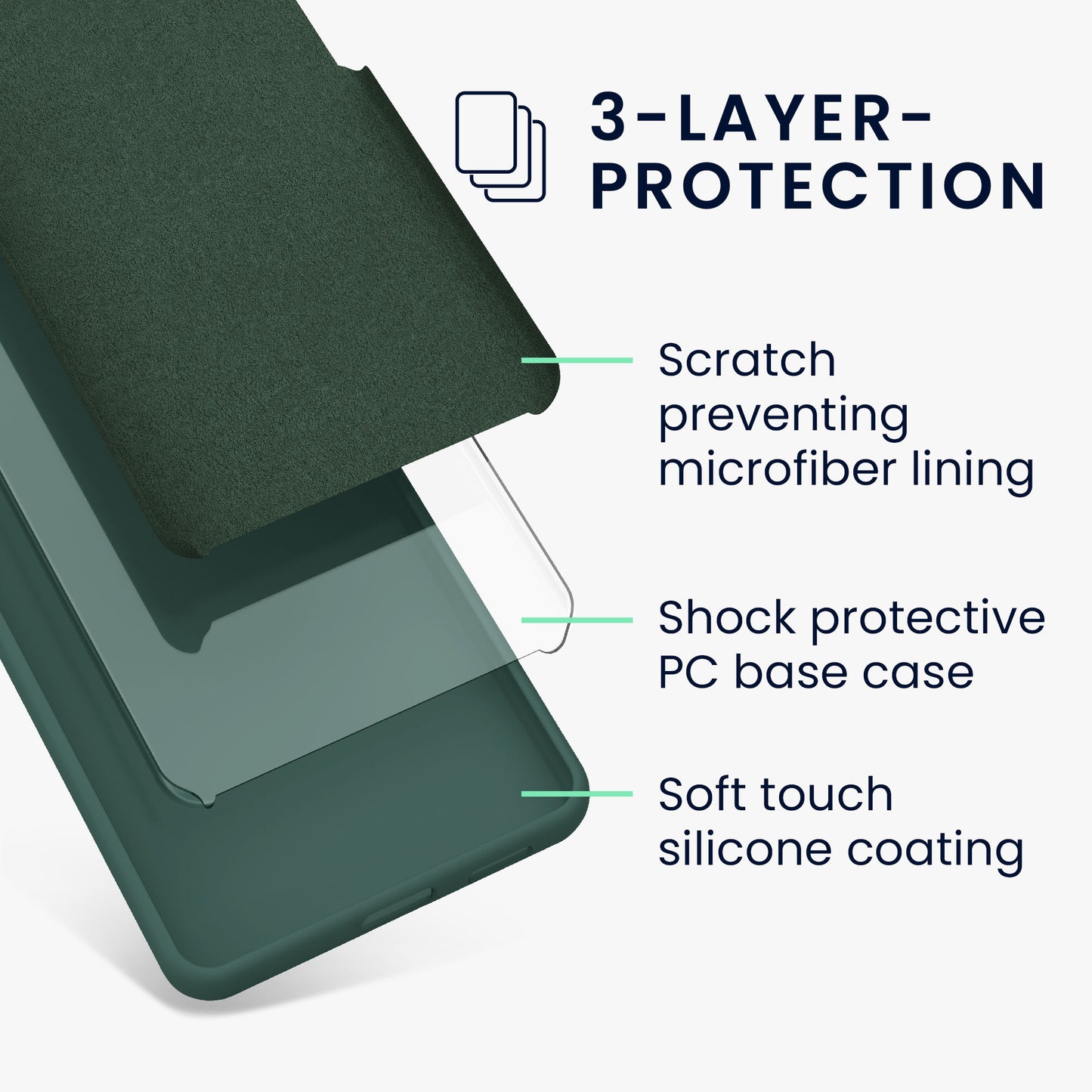 kwmobile Handyhülle für Motorola Edge 40 Pro / Edge+ (2023) Hülle - Case Silikon - Kabelloses Laden - Schutzhülle Cover