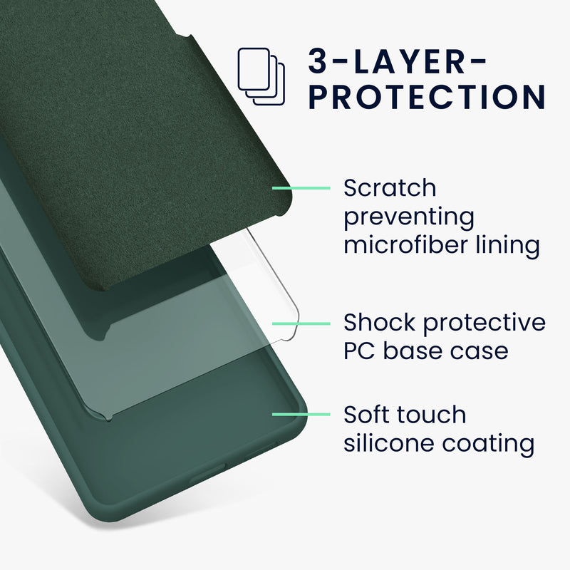 kwmobile Handyhülle für Motorola Edge 40 Pro / Edge+ (2023) Hülle - Case Silikon - Kabelloses Laden - Schutzhülle Cover