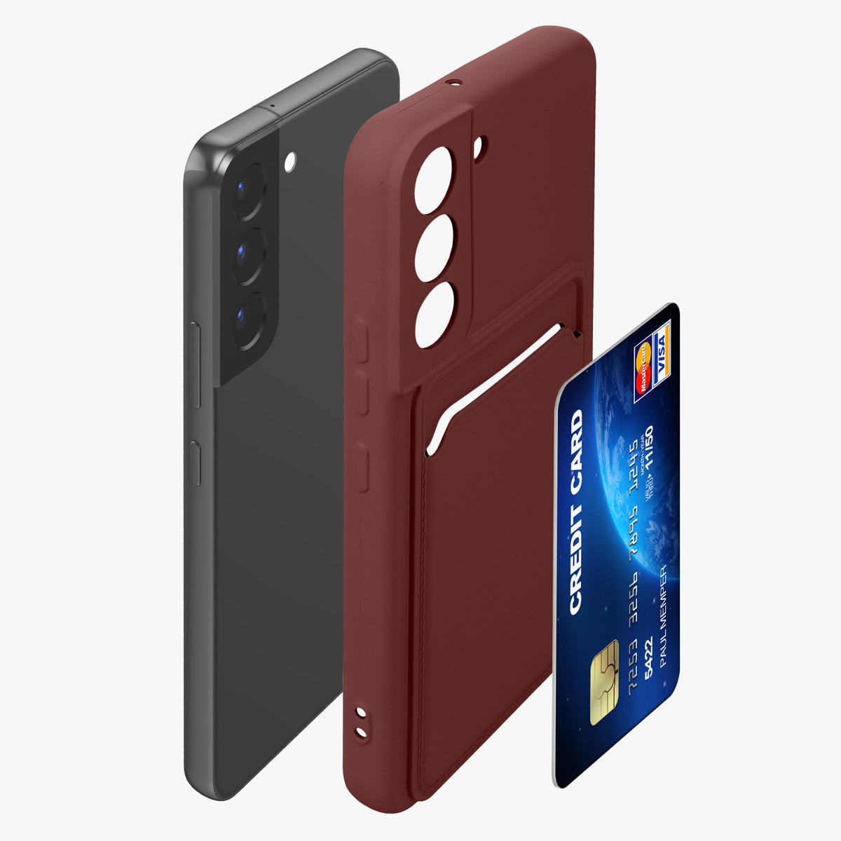 Samsung Galaxy S22 Handyhülle mit Kartenfach