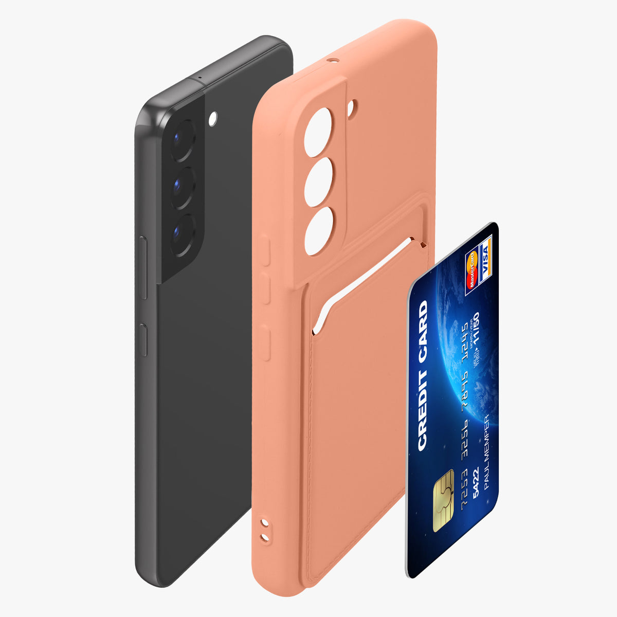 Samsung Galaxy S22 Handyhülle mit Kartenfach