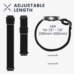 kwmobile Armband kompatibel mit Huami Amazfit GTR Mini / GTS 4 Mini / GTS 3 / Amazfit Active 2 / Active Edge - Schwarz