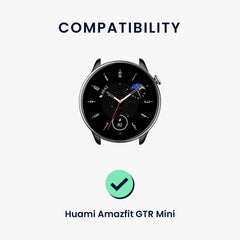 kwmobile Armband kompatibel mit Huami Amazfit GTR Mini / GTS 4 Mini / GTS 3 / Amazfit Active 2 / Active Edge - Schwarz
