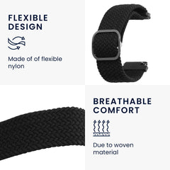kwmobile Armband kompatibel mit Huami Amazfit GTR Mini / GTS 4 Mini / GTS 3 / Amazfit Active 2 / Active Edge - Schwarz