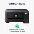 Staubschutzhülle für Epson EcoTank ET-2850 / EcoTank ET-2856 / Home XP-5200 Weltkarte Weiß