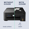 Staubschutzhülle für Epson EcoTank ET-2850 / EcoTank ET-2856 / Home XP-5200 Weltkarte Weiß