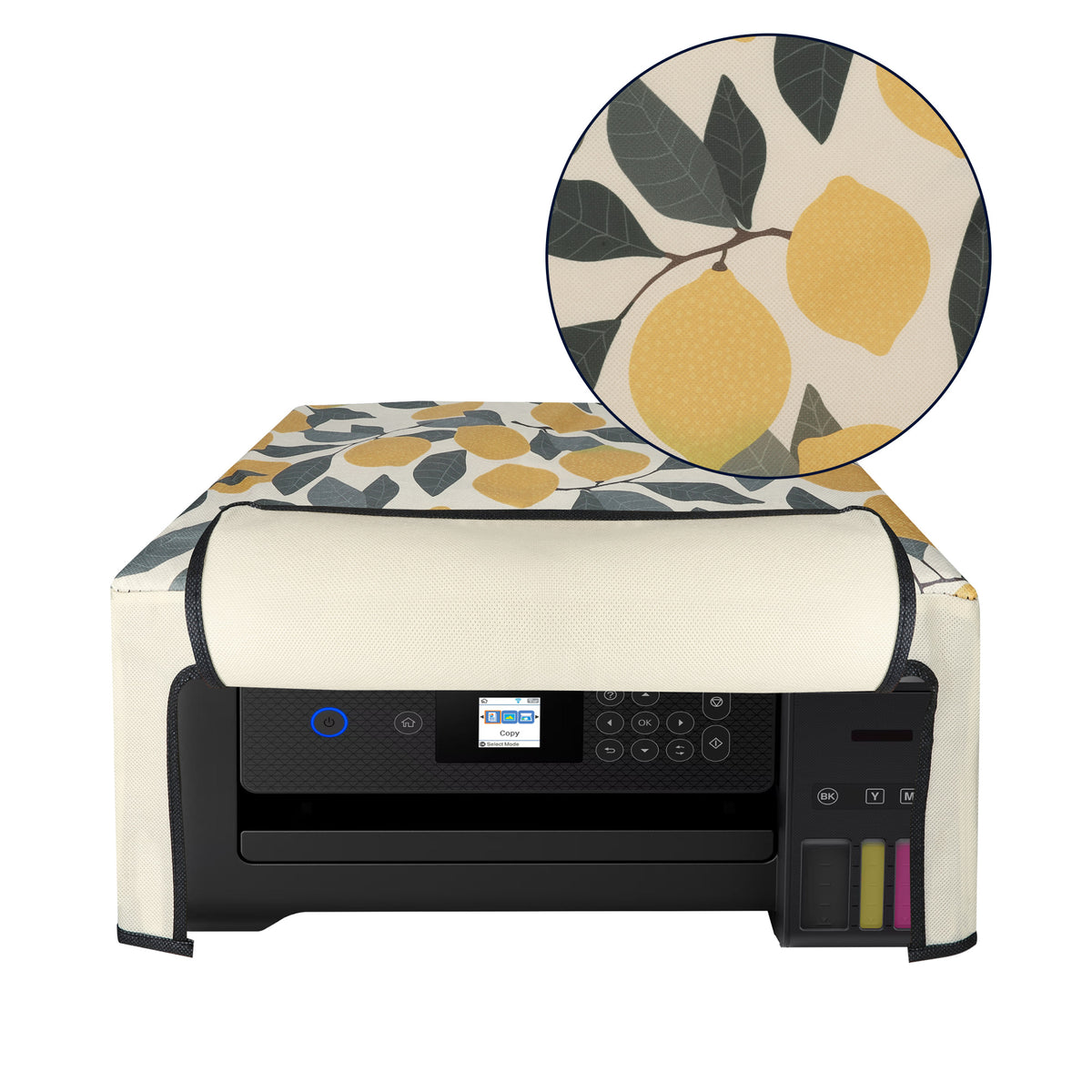 Staubschutzhülle für Epson EcoTank ET-2850 / EcoTank ET-2856 / Home XP-5200 Weltkarte Weiß