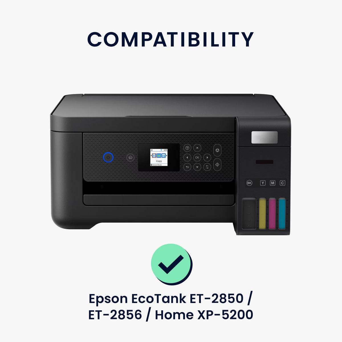 Staubschutzhülle für Epson EcoTank ET-2850 / EcoTank ET-2856 / Home XP-5200 Weltkarte Weiß