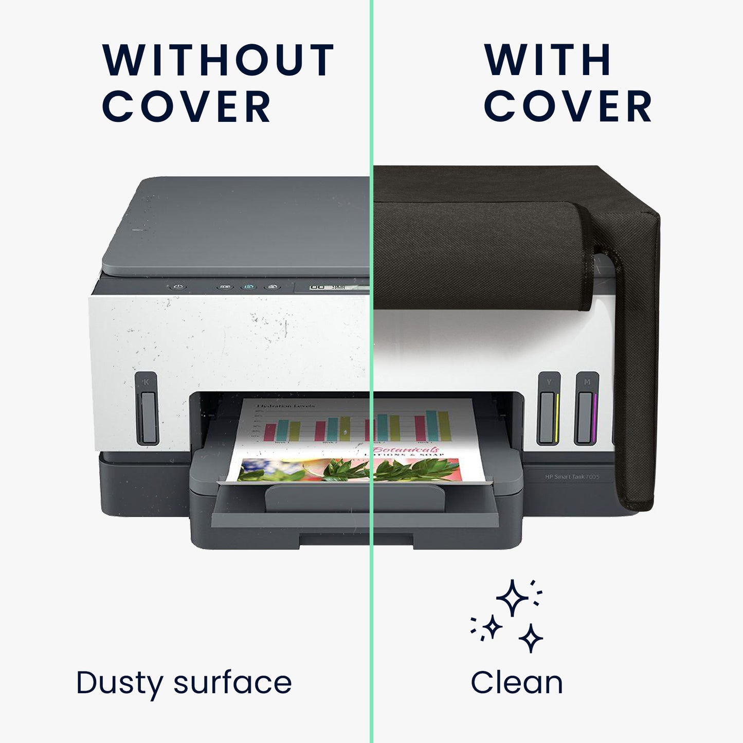 kwmobile Cover kompatibel mit HP Smart Tank 7005 / Smart Tank 5000 - Tasche Hülle Drucker - Staubschutzhülle
