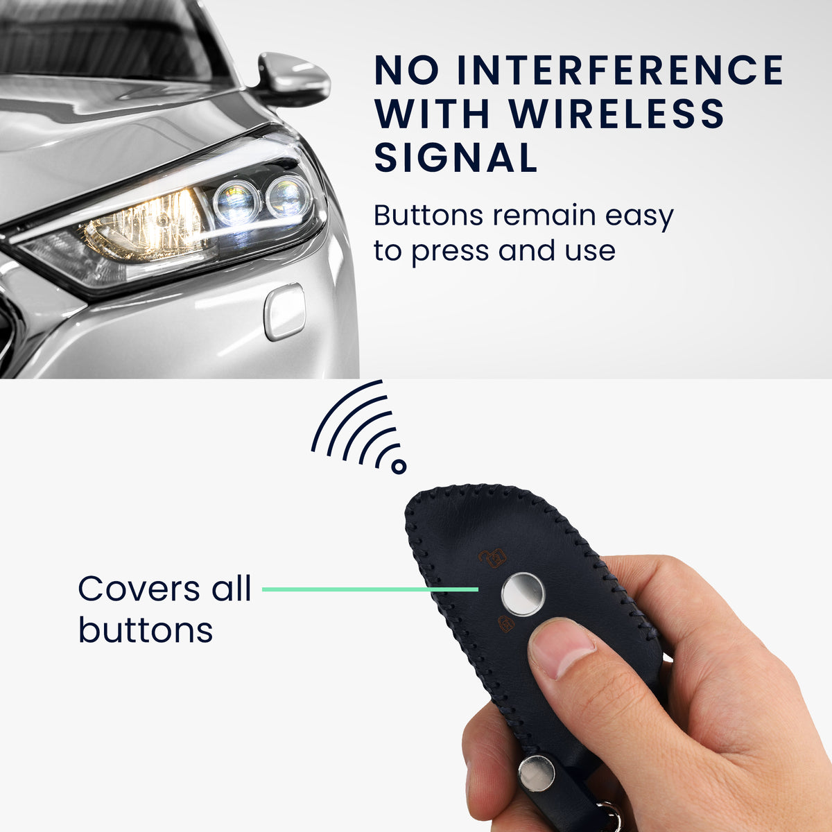 Hülle für BMW 3-Tasten Smart Key Autoschlüssel