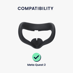 kwmobile VR Silikon Maske kompatibel mit Meta Quest 2 Face Mask Face Mask Cover - VR-Brillen-Maske gegen Schweiß