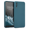 kwmobile Handyhülle für Huawei P20 Hülle - weiche Silikon Case metallisch schimmernd - Schutzhülle Cover - Metallic Karibikblau Metallic Karibikblau  