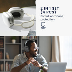 AirPods Max / AirPods Max 2 2in1 Set Silikon Kopfhörer Hülle Transparent