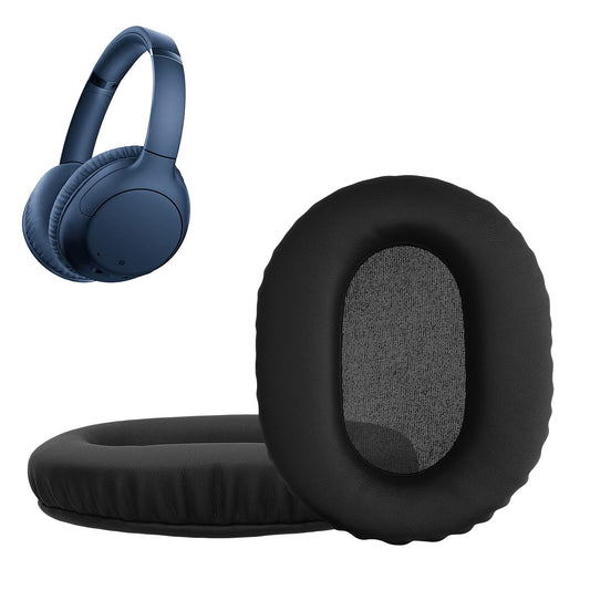 kwmobile 2x Ohr Polster für Sony WH-CH720N / WH-CH710N Ohrpolster - Ersatz Ohrpolster - Kopfhörer Ersatzteile - Kopfhörer Ersatzpolster für Over Ear Headphones Schwarz  