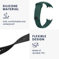 kwmobile Uhrenarmband für Xiaomi Mi Band 10 / Mi Band 9 / 8 Armband Fitnesstracker Band Set Ersatzarmband Smartwatch