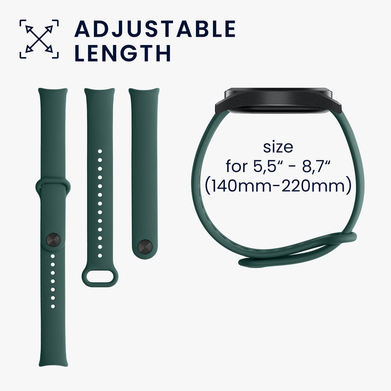 kwmobile Uhrenarmband für Xiaomi Mi Band 10 / Mi Band 9 / 8 Armband Fitnesstracker Band Set Ersatzarmband Smartwatch