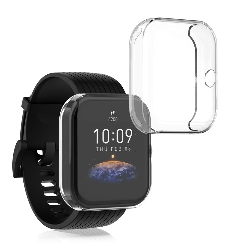 kwmobile Silikon Hülle für Huami Amazfit Bip 3 / Bip 3 Pro Schutzhülle - Fullbody Display Cover Set - Hüllen