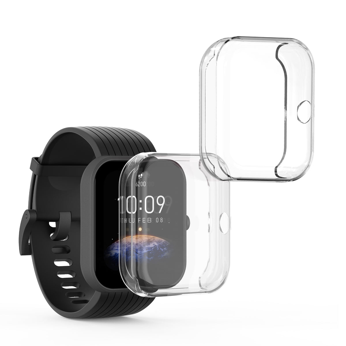 Huami Amazfit Bip 3 / Bip 3 Pro 2x Fitnesstracker Komplettschutz Hülle Silikon