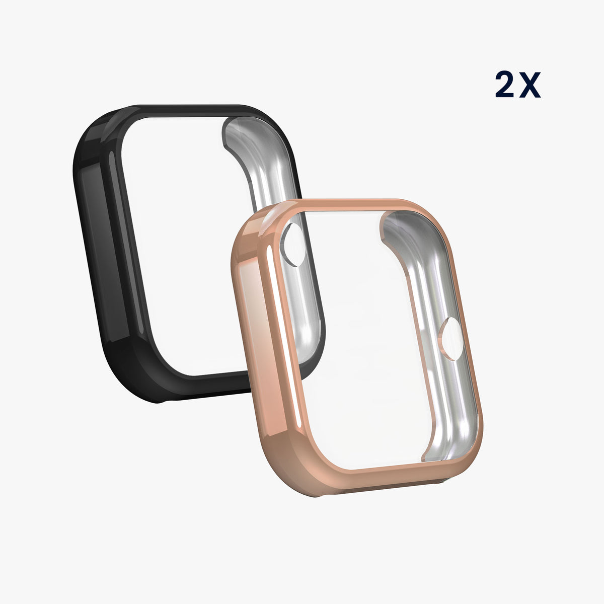 Huami Amazfit Bip 3 / Bip 3 Pro 2x Fitnesstracker Komplettschutz Hülle Silikon