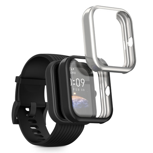 kwmobile Silikon Hülle für Huami Amazfit Bip 3 / Bip 3 Pro Schutzhülle - Fullbody Display Cover Set