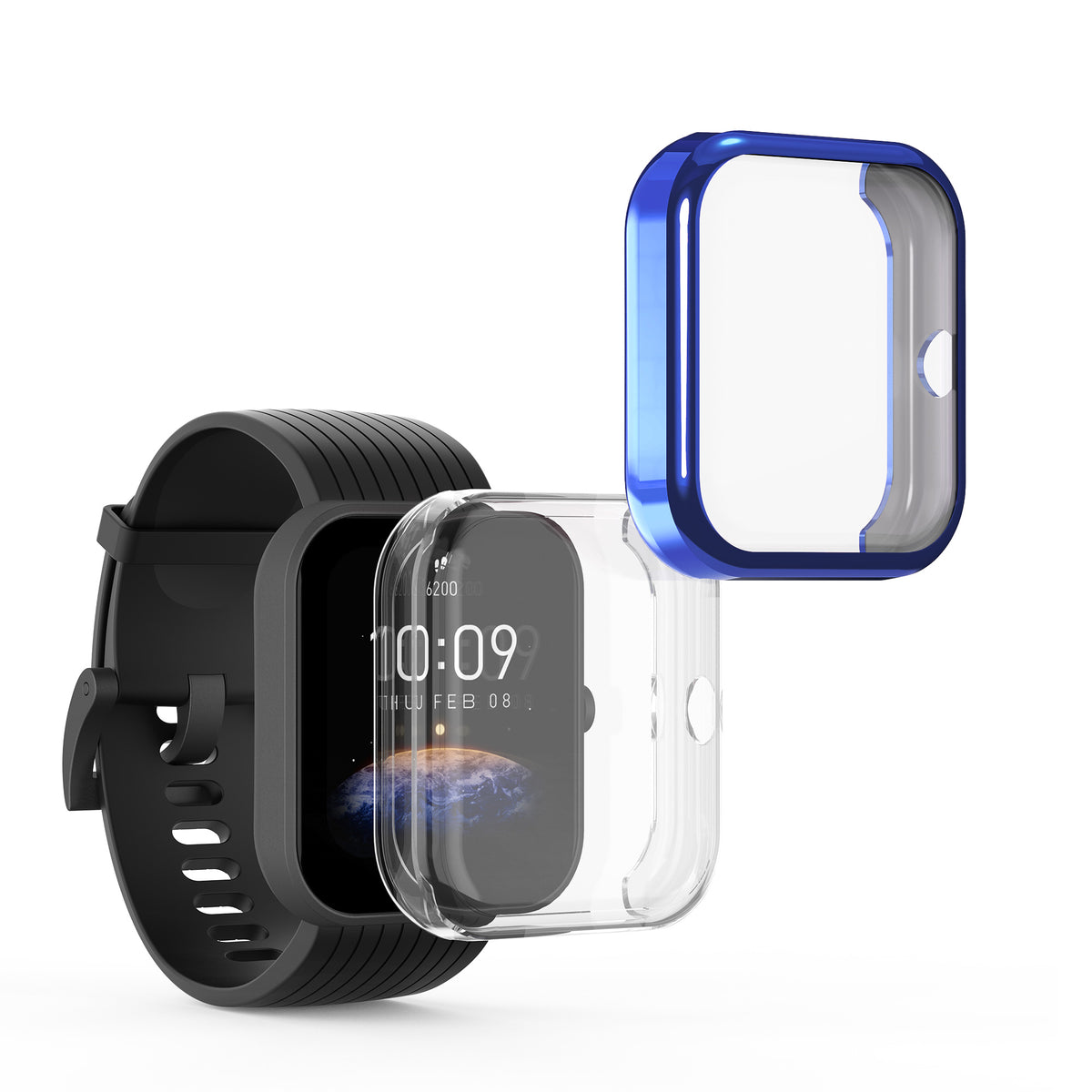 Huami Amazfit Bip 3 / Bip 3 Pro 2x Fitnesstracker Komplettschutz Hülle Silikon