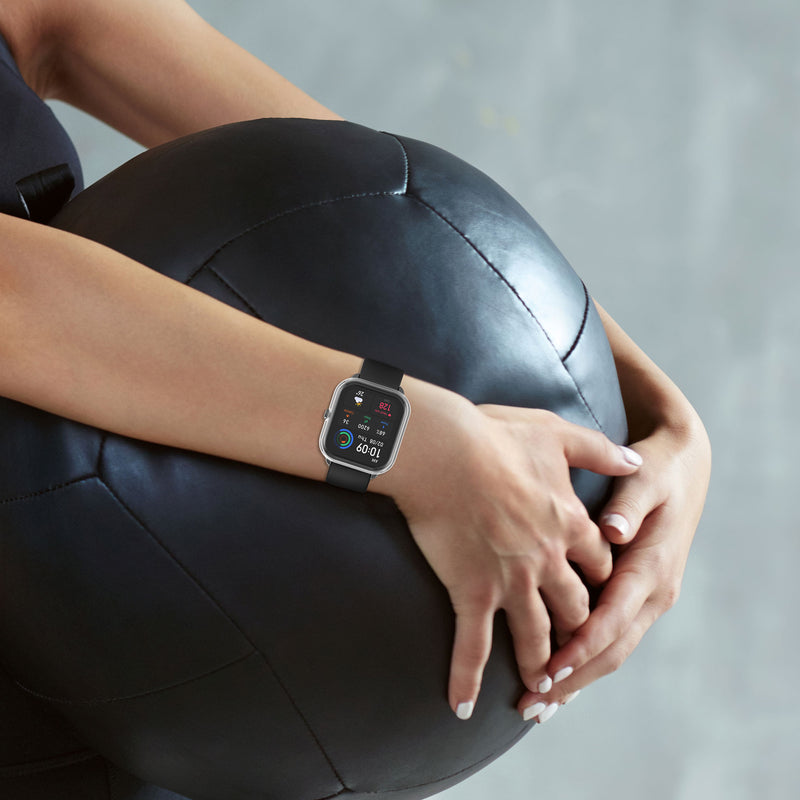 Huami Amazfit GTS 4 Mini 2x Fitnesstracker Komplettschutz Hülle Silikon