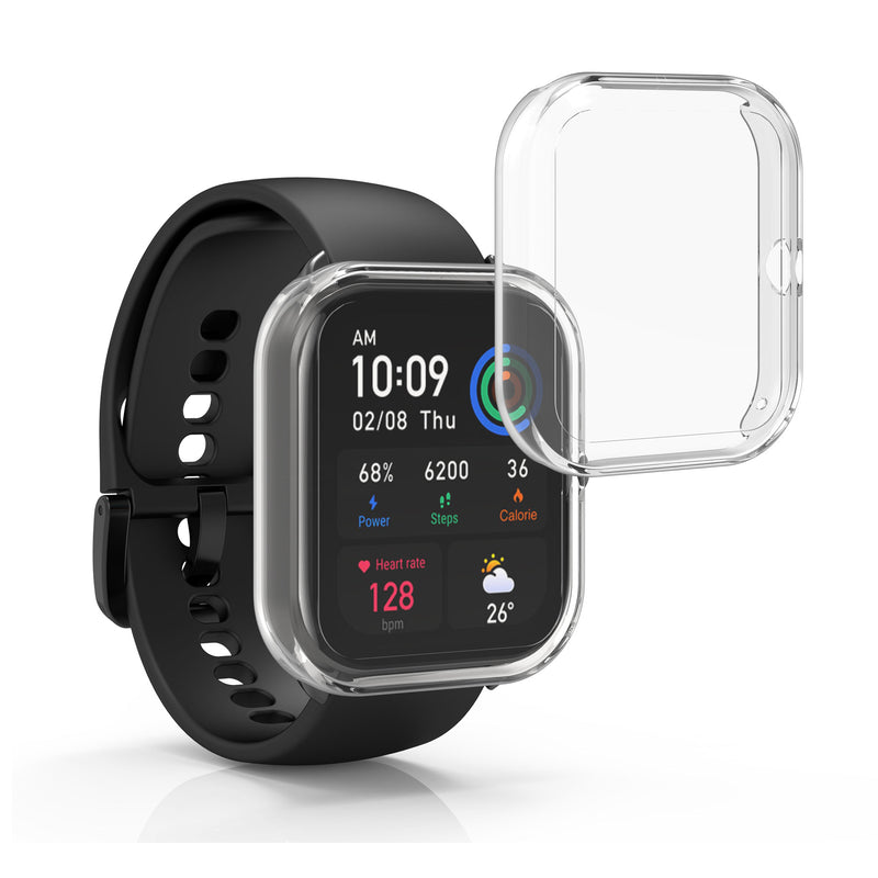 Huami Amazfit GTS 4 Mini 2x Fitnesstracker Komplettschutz Hülle Silikon