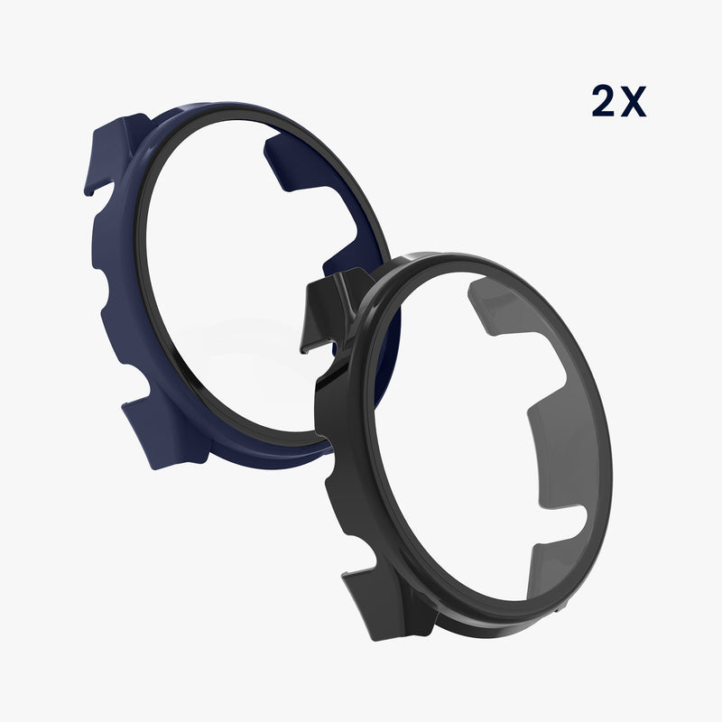 Garmin Forerunner 965 2x Fitnesstracker Komplettschutz Hülle mit Glas Displayschutz