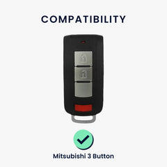 Mitsubishi 3-Tasten Autoschlüssel Schlüsselhülle Silikon